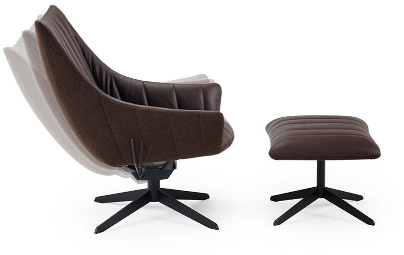 Freifrau Кожаное кресло с 4 спицами и подлокотниками Rubie sun-id-1477969 - Вид №2