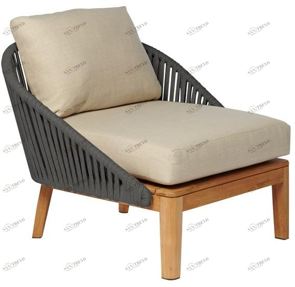 TRIBÙ Садовое кресло из ткани с подлокотниками Mood sun-id-1473386