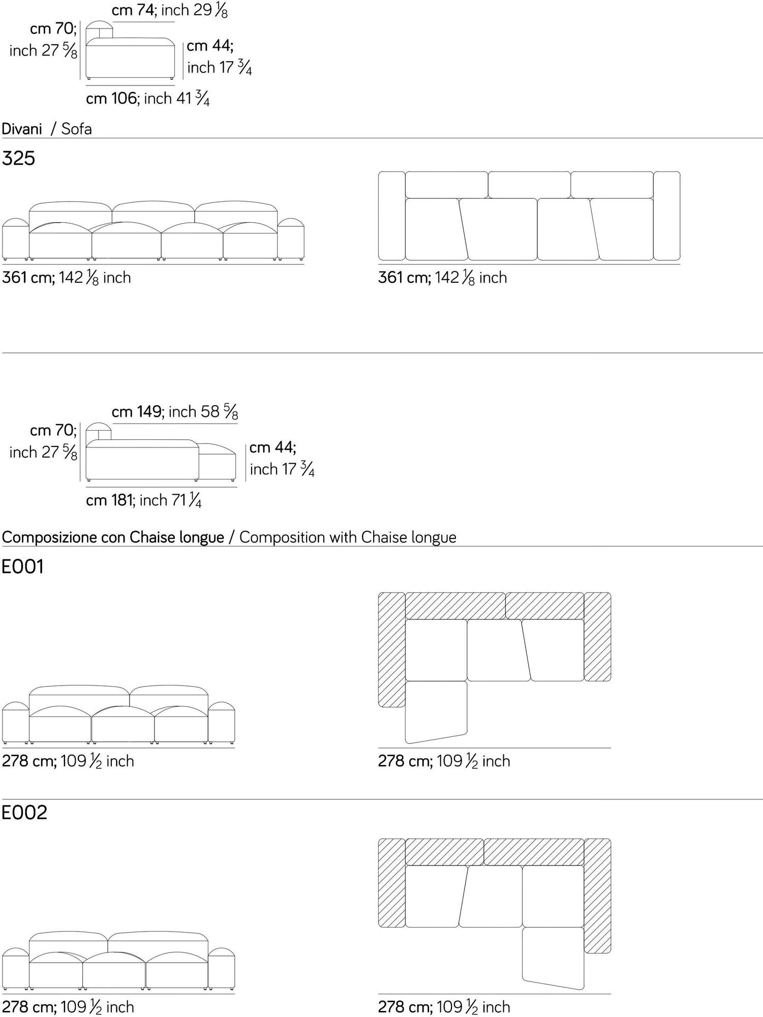 AMURA 3-х местный модульный диван Lapis Am001.060 - Вид №6
