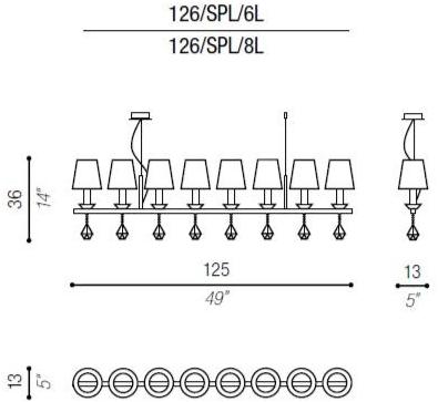Aiardini Люстра с кристаллами Elegance sun-id-1453600 - Вид №3