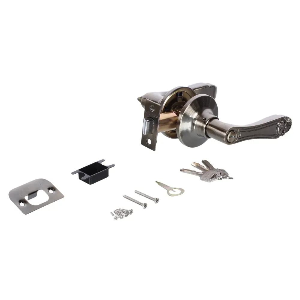 Ручка-защёлка 637/BL АB-B, с фиксатором, цвет античная бронза FUARO STLM-2120491 - Вид №1