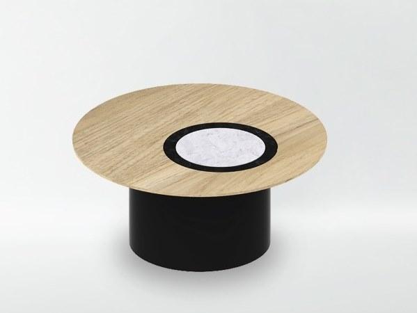 Host & Home Низкий круглый журнальный столик из каррарского мрамора sun-id-1399120 - Вид №1