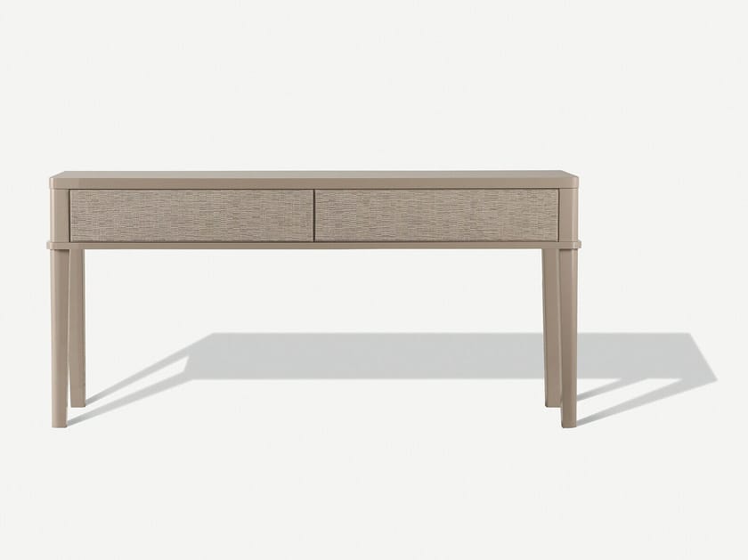 Деревянная и кожаная консоль с металлическим декором OASIS KATHLEEN ARCH-00090270