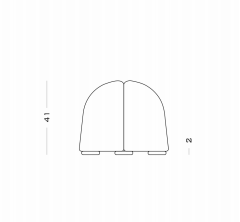 Secolo Beetle Bench Мягкая скамейка жук Fold - Вид №2