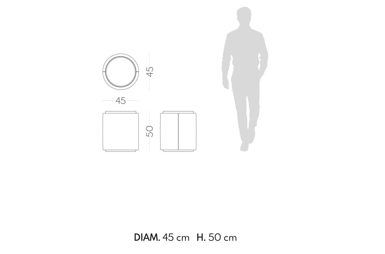 Пуф / журнальный столик из ткани PRADDY Metro ARCH-00103690 - Вид №5