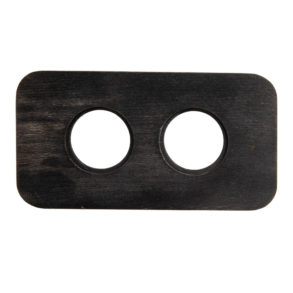 Рамка Electraline Верди 2 поста, угольно-черный матовый 86746985 STLM-1582048