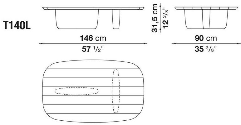 B&B Italia Овальный журнальный столик из дуба Tobi-ishi sun-id-1436275 - Вид №1
