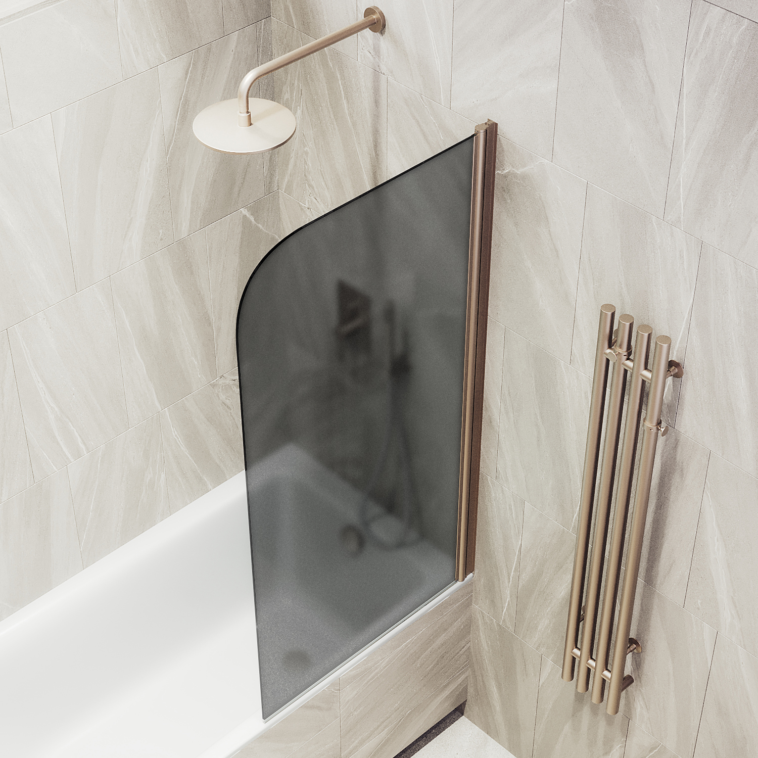 ST-604-2 Душевое ограждения на борт вынны Public Steel Россия 