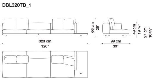 B&B Italia Кожаный диван Dock sun-id-1441060 - Вид №185