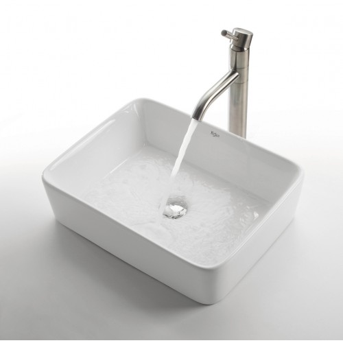 KCV121-KVF2180 Накладная раковина на столешницу  прямоугольная Krausru  - Вид №4