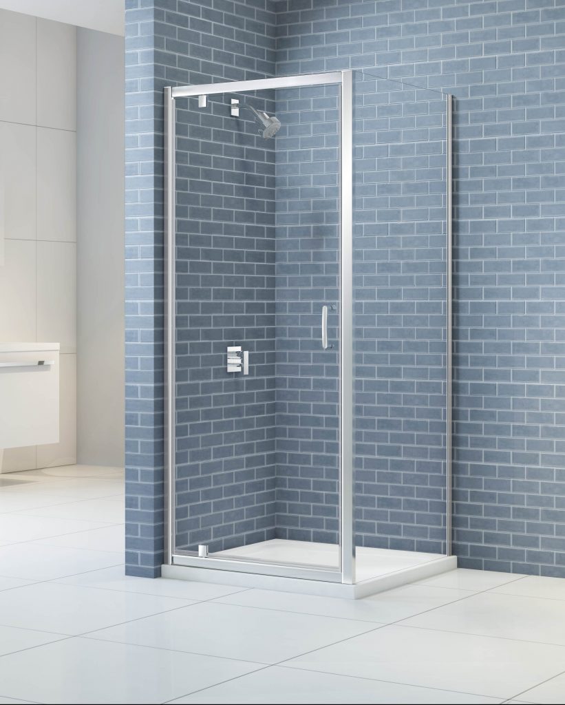Дверь душевая для установки с боковой панелью KAP10 Merlyn MERLYN IQ Хромированный  - Вид №2