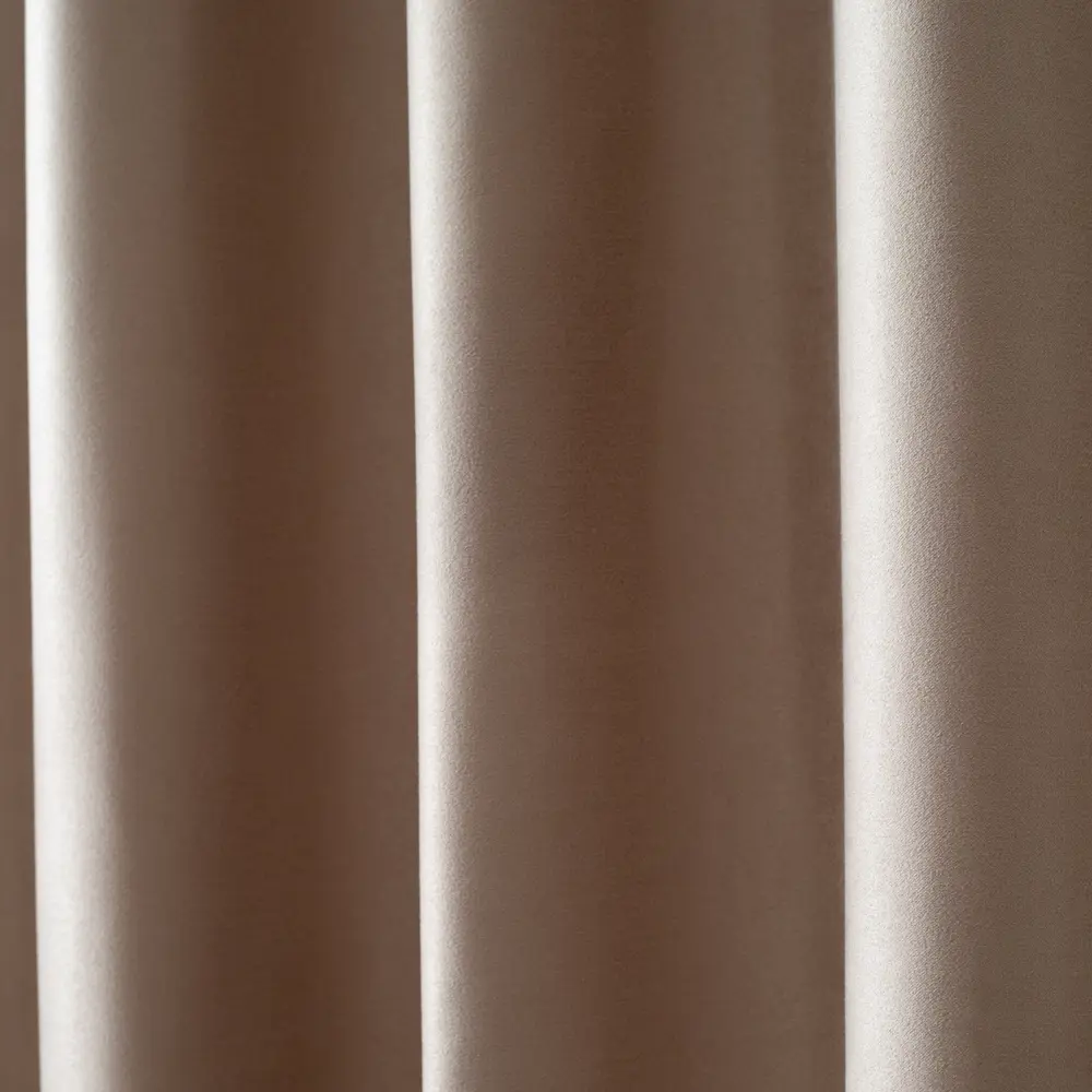 Штора на ленте 140x260 см цвет бежевый GARDEN STLM-2194072 - Вид №1