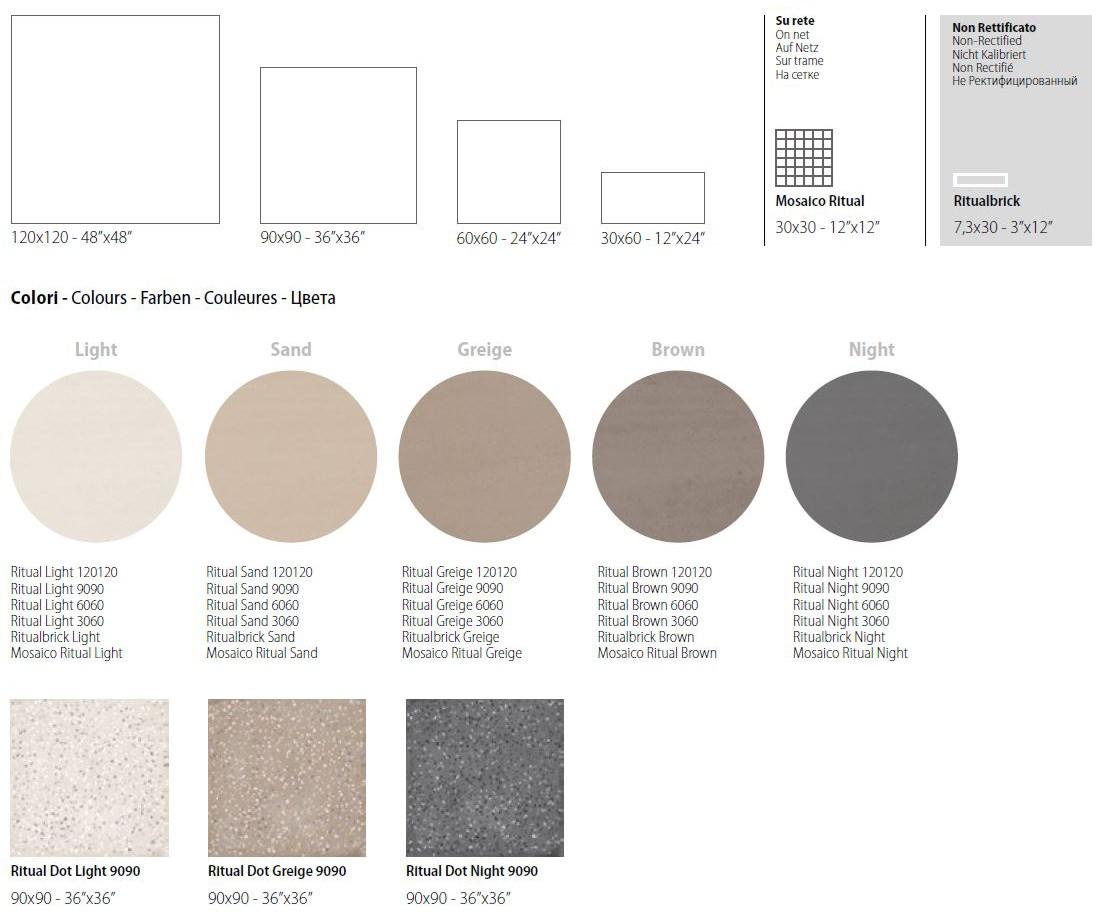 CERAMICA SANT'AGOSTINO Настенная / напольная плитка из керамогранита с эффектом камня Ritual sun-id-1465495 - Вид №2