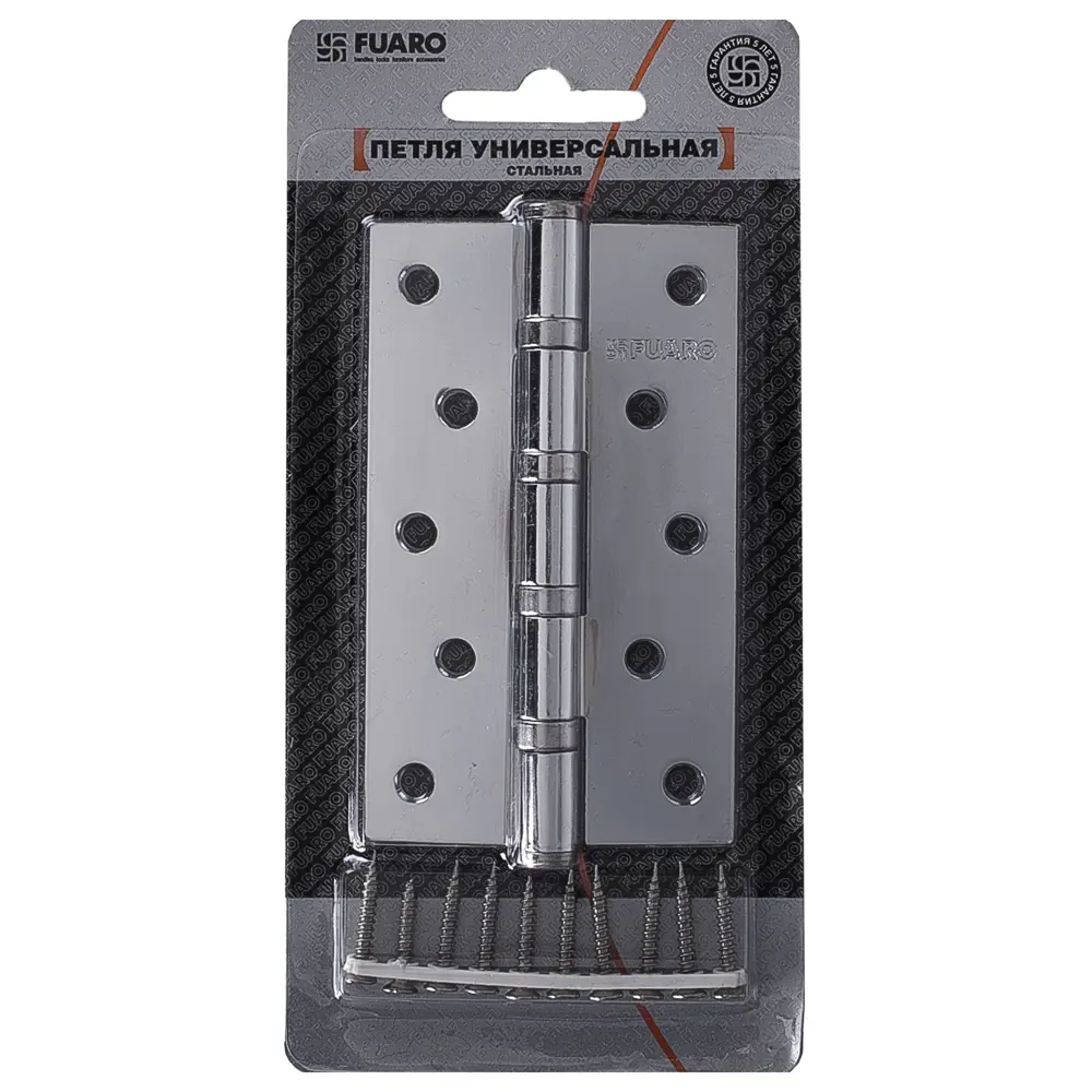 13965266 Петля универсальная Fuaro 4BB 125x75x2.5 мм сталь цвет хром STLM-0004066  - Вид №3