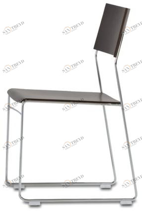 Wiesner-Hager Стул для конференций, штабелируемый салазками, из фанеры Outline 6880