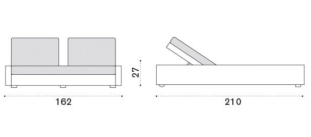 Кровать с откидывающейся спинкой в Ethimo EtWick® ARCH-00042231 - Вид №2