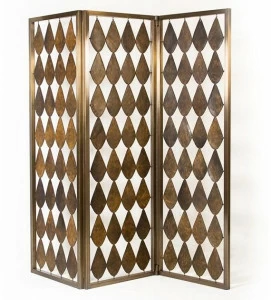 Mytto Экран из бронзы и кожи Larforma