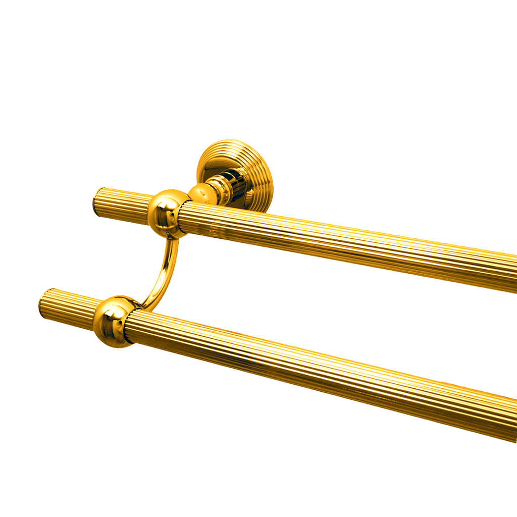 C39-509 C39-509 Настенный двойной полотенцесушитель АЛИЗЕ КАННЕЛЕ Cristal & Bronze ALIZÉ CANNELÉ  - Вид №1