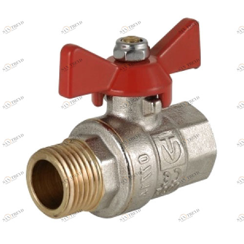 Кран шаровый BASE рукоятка бабочка 3/4-20 мм Santreyd 4585