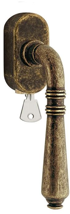 Reguitti Оконная ручка из латуни dk с замком на розетке Ginevra A040dkc6758 - Вид №1