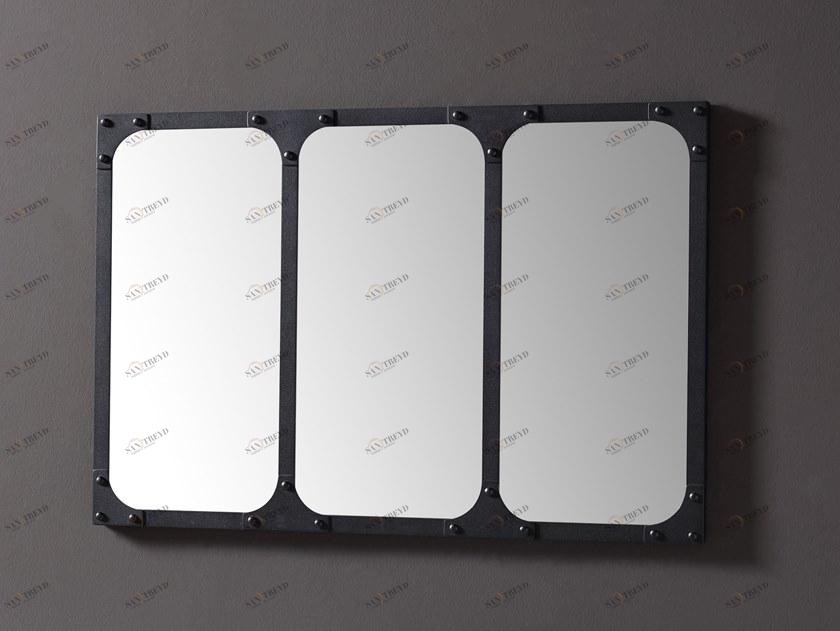 BLEU PROVENCE Прямоугольное настенное зеркало для ванной Industrialis sun-id-1394454