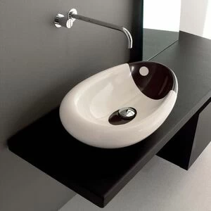 45721 Накладная раковина на столешницу  овальная Rapsel