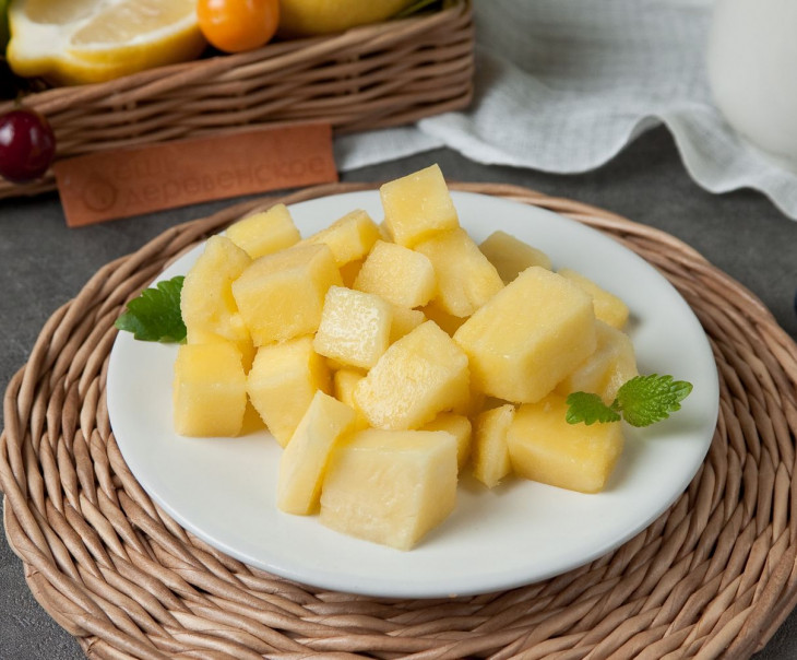 6545 Ананас замороженный (кубик) Вкусляндия  - Вид №1