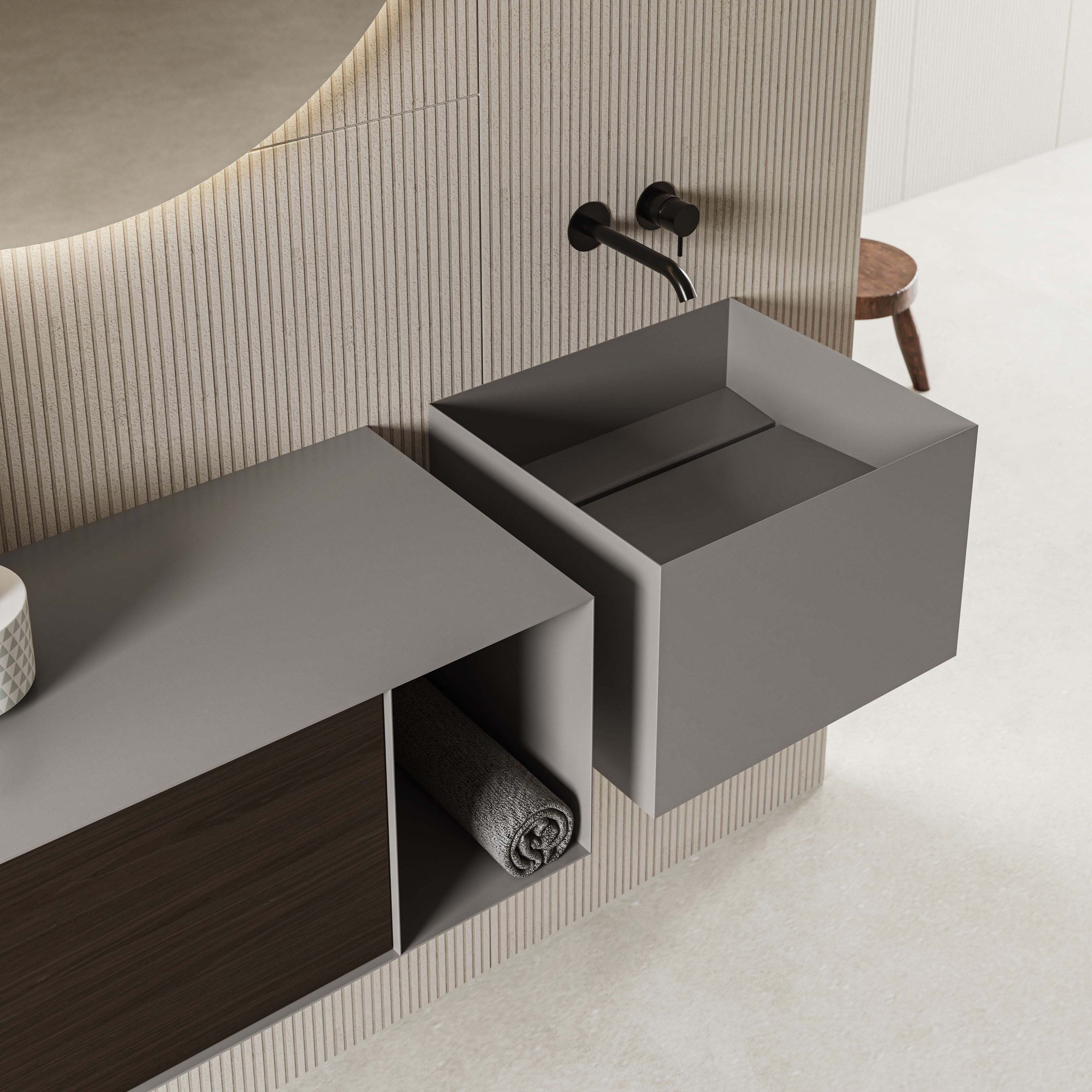 Подвесной туалетный столик из листового металла с дверцами Moab Zero20 ARCH-00133463 - Вид №10