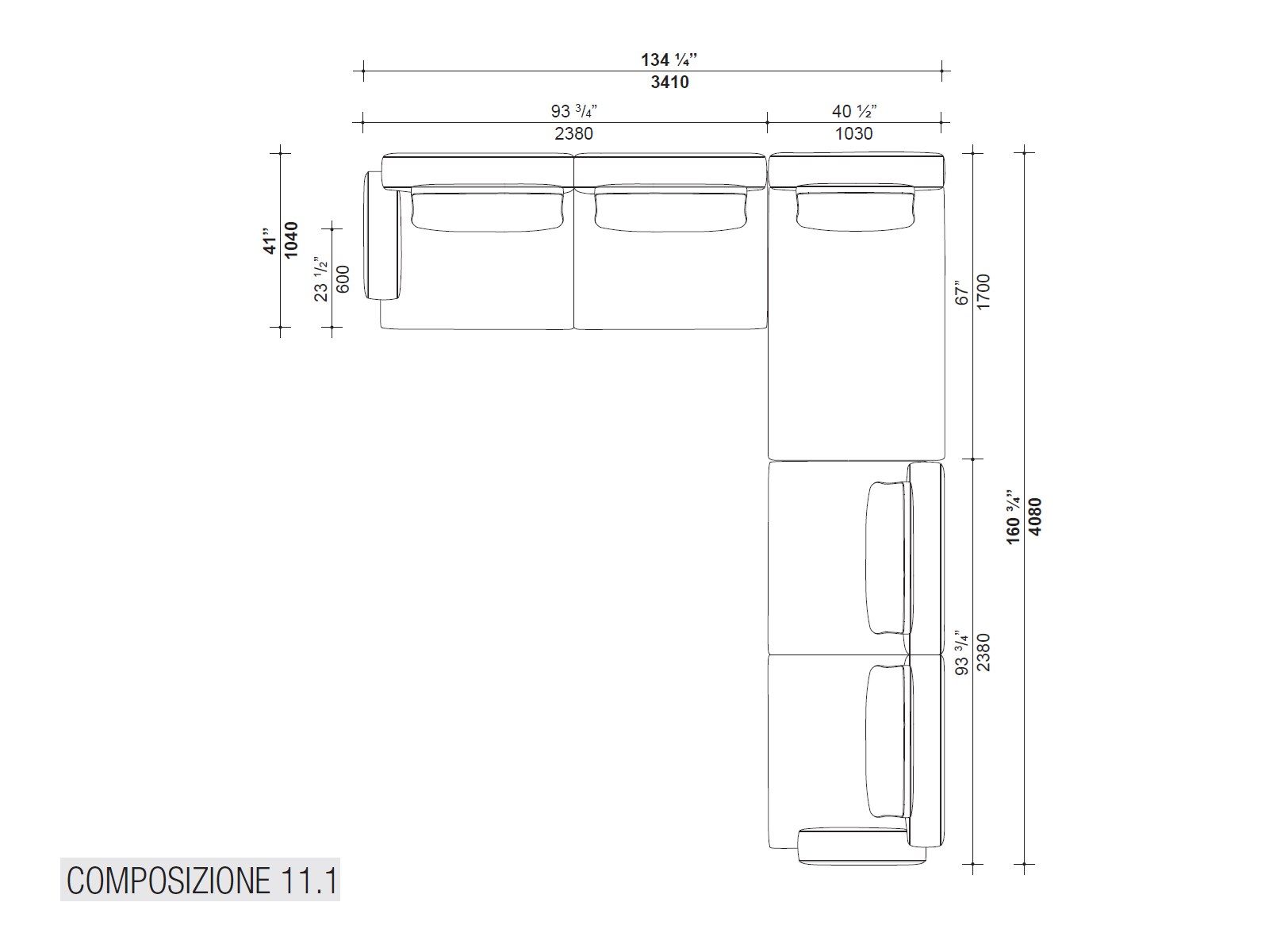 Кожаный диван Lema MUSTIQUE ARCH-00119618 - Вид №24
