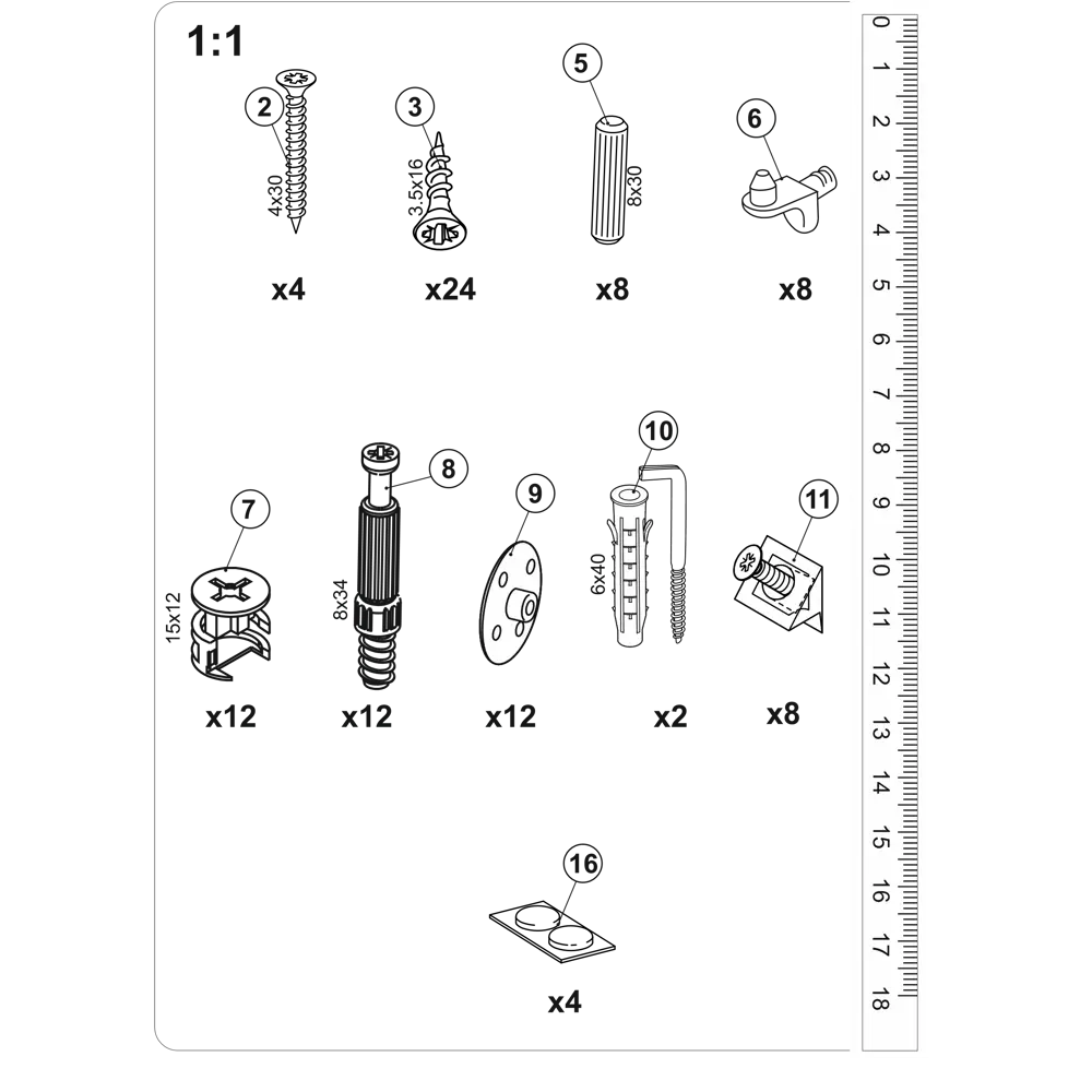 Шкаф Santreyd Турин для ванной с стеклянной дверцей 86142941 STLM-0066403 - Вид №4