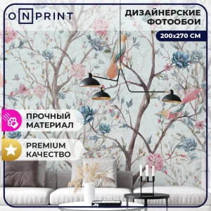 91580113 Фотообои винил на флизелине Onprint 200x270 см Birds house STLM-0814908