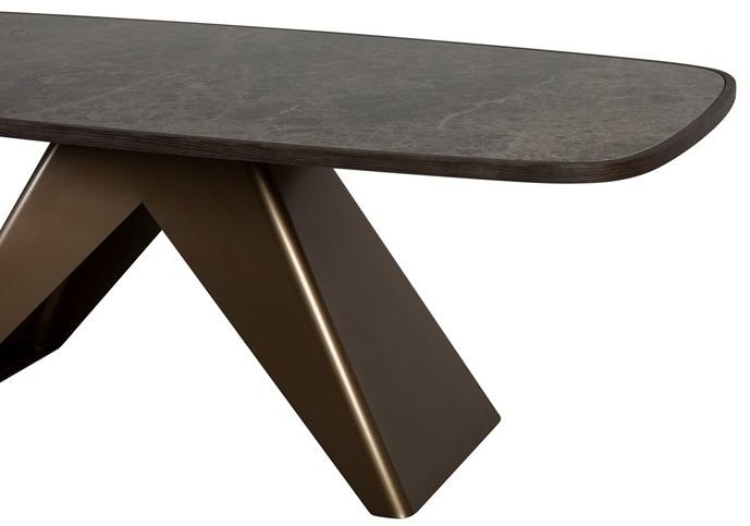 Tonin Casa Прямоугольный стол из керамогранита на стальной основе sun-id-1346642 - Вид №5