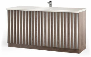 DWFI Тумба под умывальник одинарная, облицованная шпоном дерева  00002273