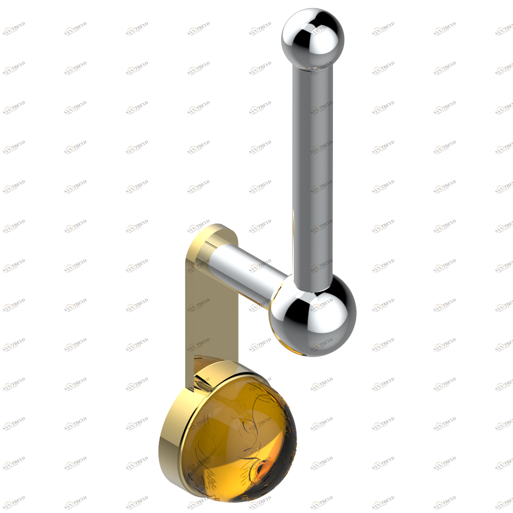 U5A-542 Бумагодержатель настенный резервный Thg-paris Flore Хром/золото U5A-542 CAT.A