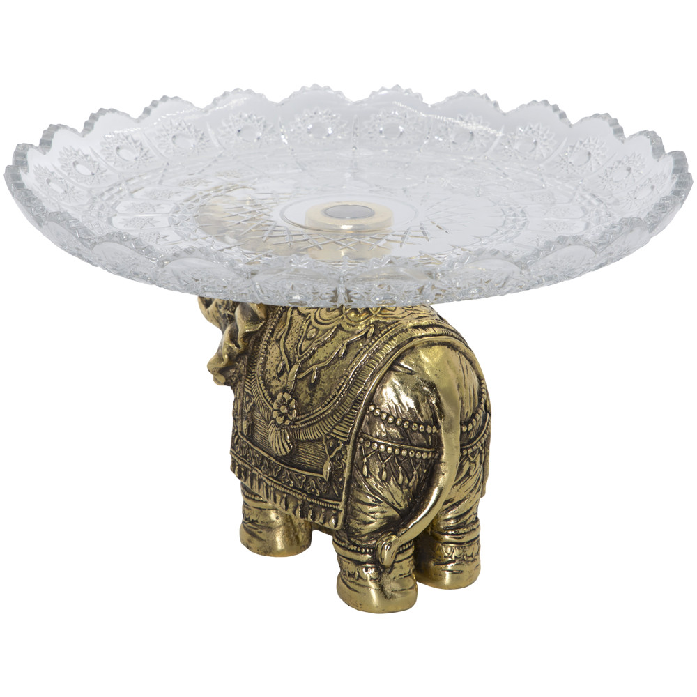 52095 Фруктовница-конфетница Слон индийский - 5 Бронза BOGACHO 4627179657185 - Вид №3