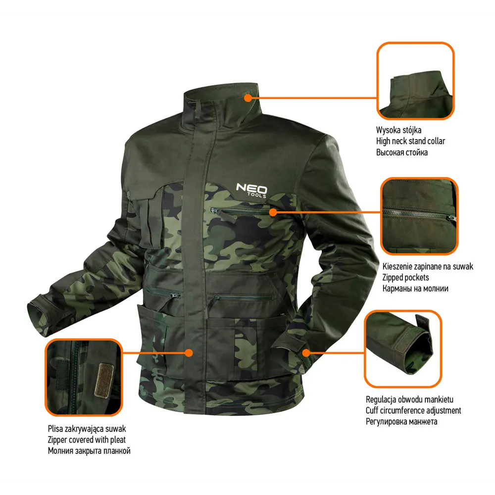 Куртка рабочая Neo Camo цвет камуфляжный размер M/50 рост 170-176 см 82775414 STLM-2186937 Neò - Вид №10