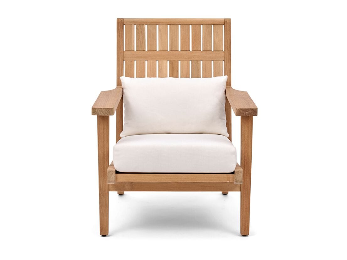 Садовое кресло из тикового дерева с подлокотниками Walters курорт ARCH-00083647 - Вид №1