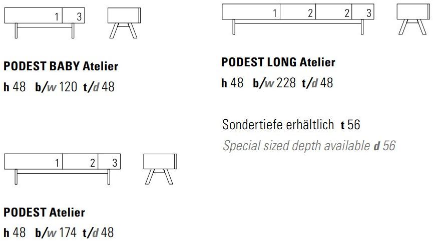ZEITRAUM Буфет из массива дерева с ящиками sun-id-1477603 - Вид №5