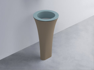 AMLA45-PL+AMPILT-BR+AMCOLT-AN Раковина Amedeo Tondo отдельностоящая cielo Enjoy + Amedeo