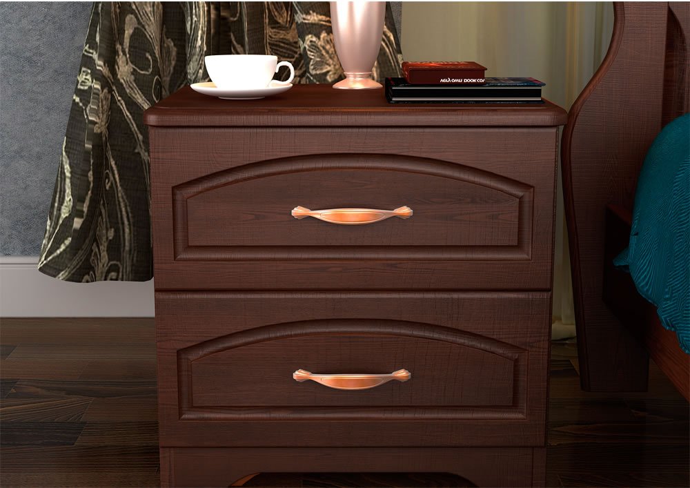 Тумбочка прикроватная для спальни "Афродита" DREAMLINE АФРОДИТА 173599 Коричневый  - Вид №2