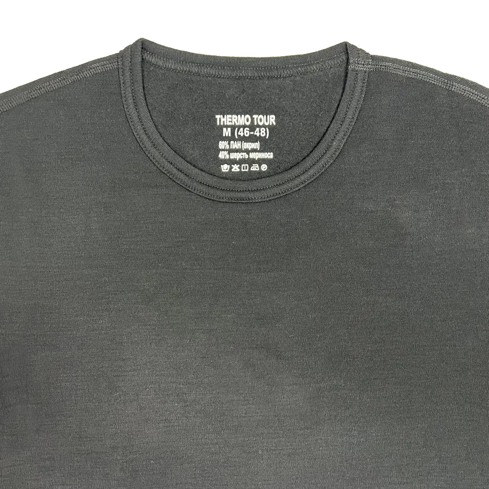 Мужской комплект термобелья THERMOTOUR М.8013 черный 89398843 Outdoor STLM-1441407 - Вид №1