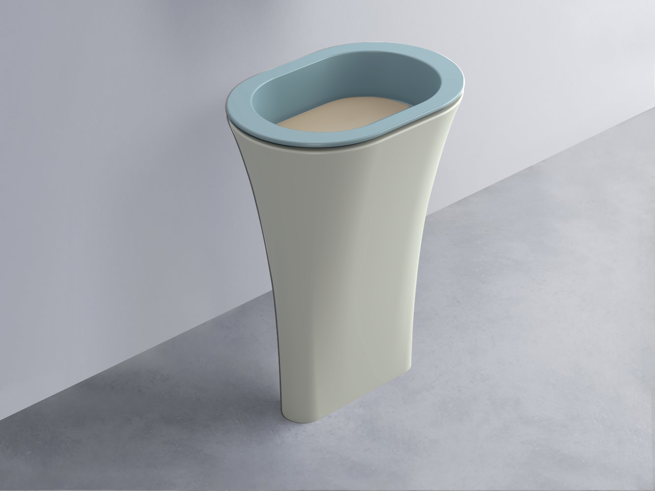 AMLA65-PL+AMPILO-AV+AMCOLO-PM Раковина Amedeo Ovale отдельностоящая cielo Enjoy + Amedeo Ceramica Cielo