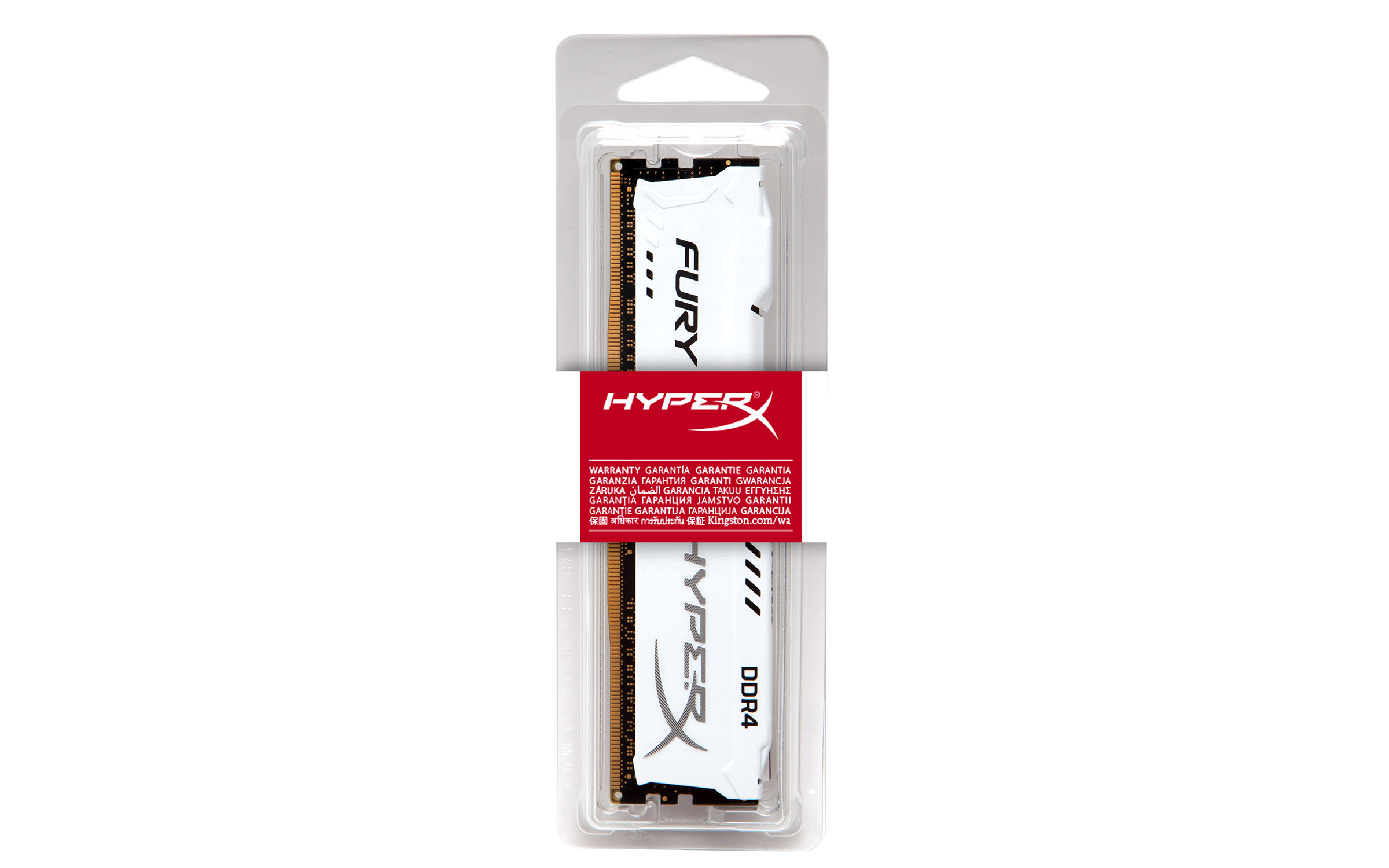 HX424C15FW2/8 8gb 2400mhz ddr4 cl15 dimm hyperx fury white Kingston Santreyd  - Вид №4