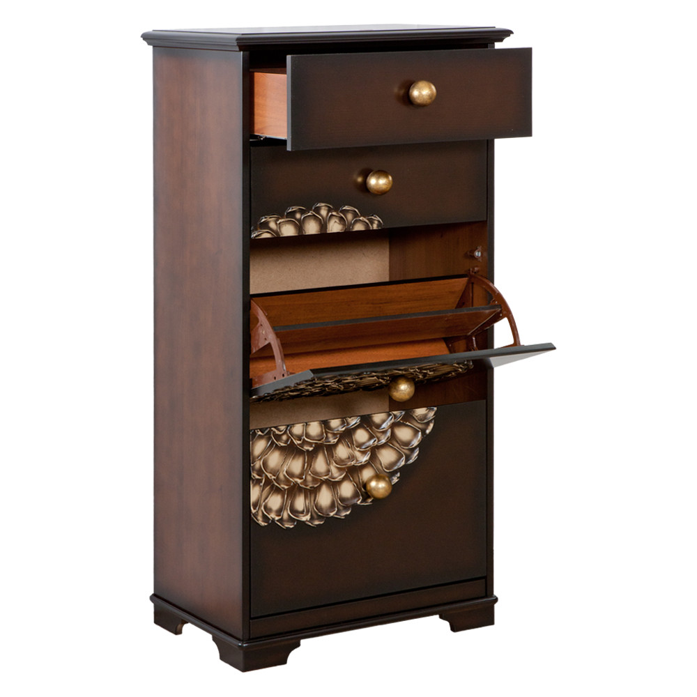 11557 Тумба для обуви Heri 4 Каштан BOGACHO 4627155818340 - Вид №3