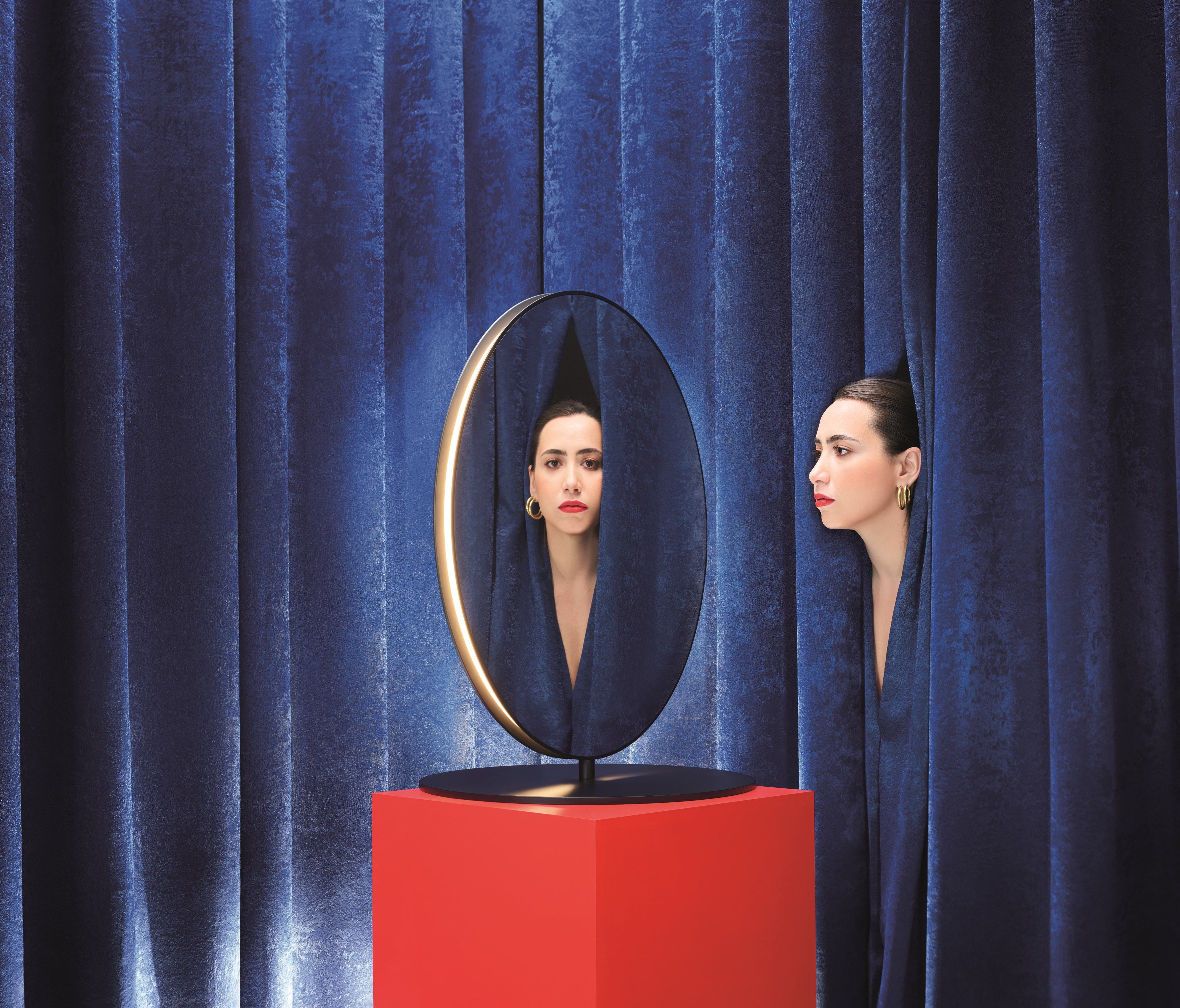 Двухстороннее напольное зеркало со встроенным освещением Artemide Se / eS ARCH-00114873 - Вид №14