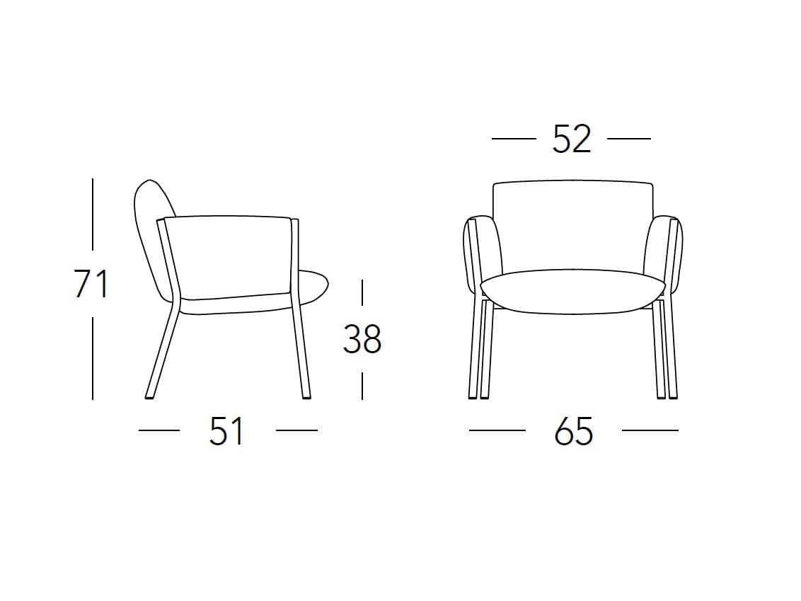 Ткань сад мягкая гостиная кресло S-CAB Breeze ARCH-00026356 - Вид №12