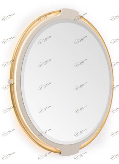 Turri Круглое зеркало со встроенной настенной подсветкой Vine sun-id-1418025