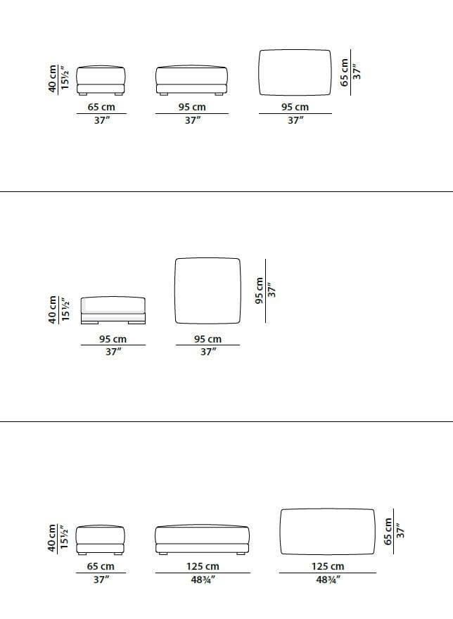 Кожаный линейный диван Baxter BUDAPEST ARCH-00084279 - Вид №13