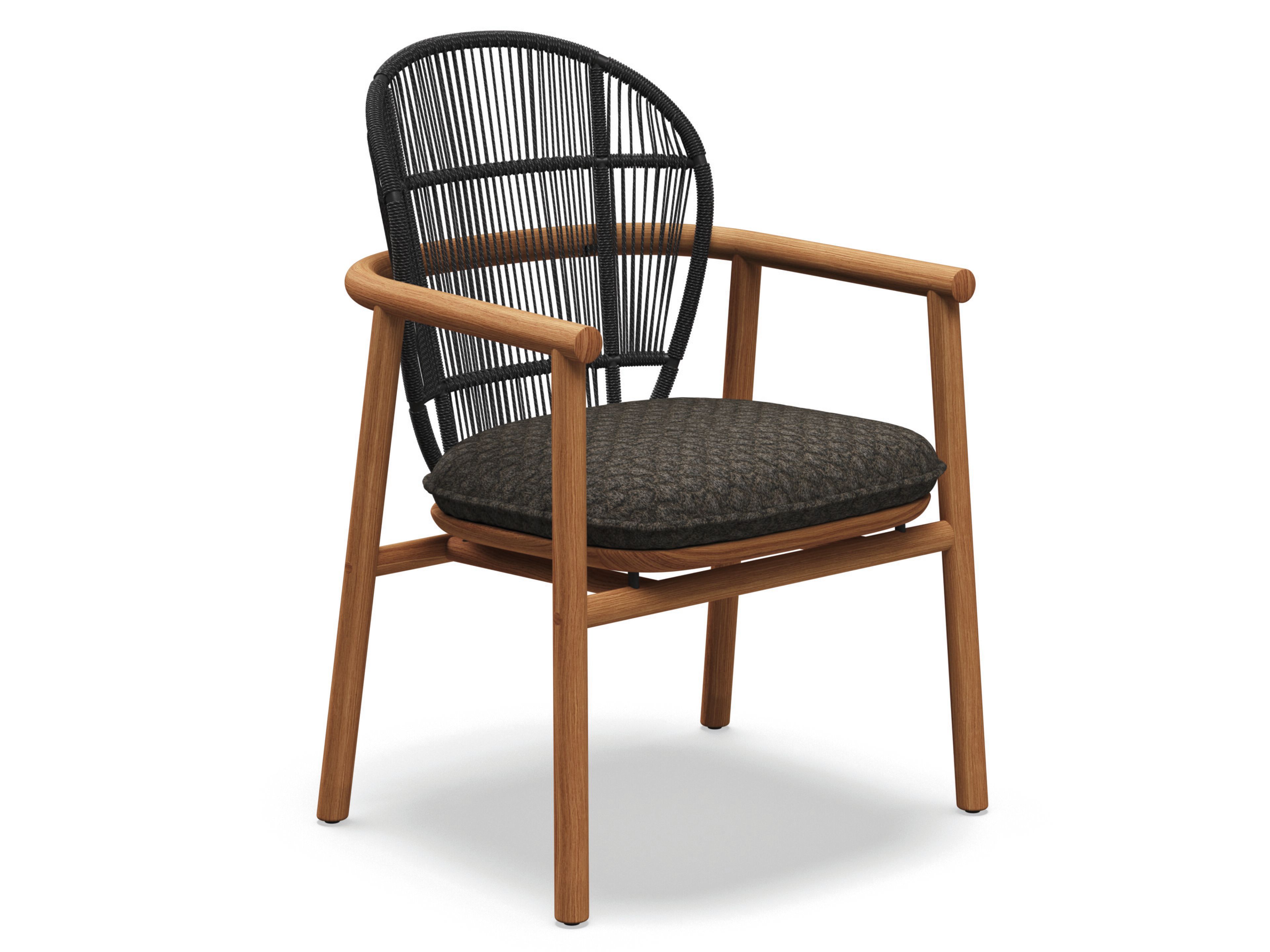 ТИК и веревочный садовый стул с подлокотниками Gloster папоротник ARCH-00073662 - Вид №1