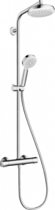 27265400 Crometta Showerpipe 160 1jet EcoSmart 9 л / мин с термостатом Hansgrohe